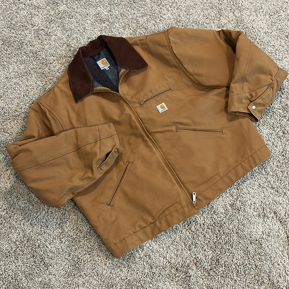 Carhartt Detroit Duck Jacket J001 BRN Men’s Size 2XL Blanket Lined NWOT - Picture 2 of 15